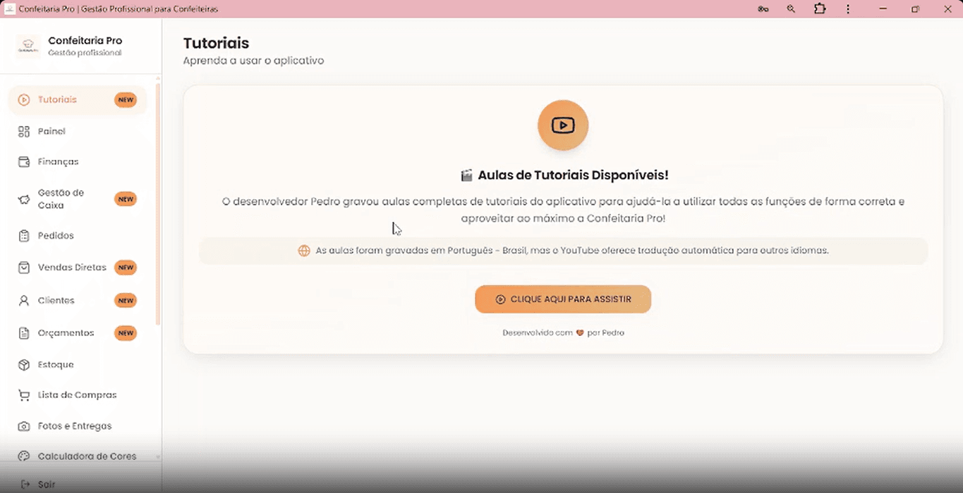Capa do vídeo de apresentação